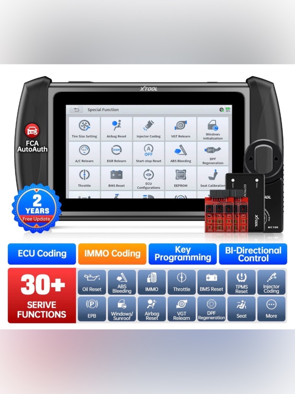 XTOOL IK618 OBD2 Scanner Diagnostic Tool ECU & IMMO Coding Key Programming